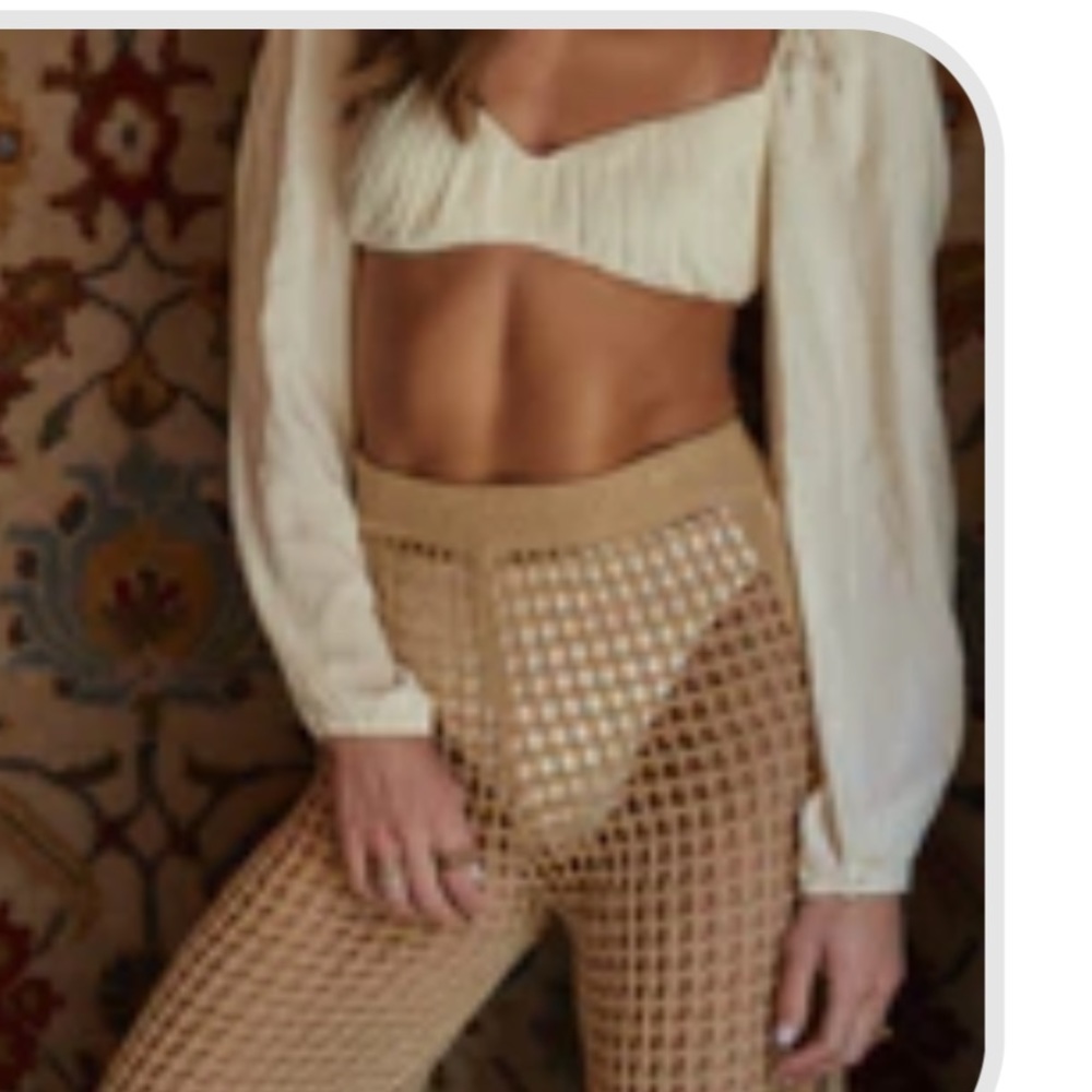 12 tribe Rivkah Cream Crop Top
